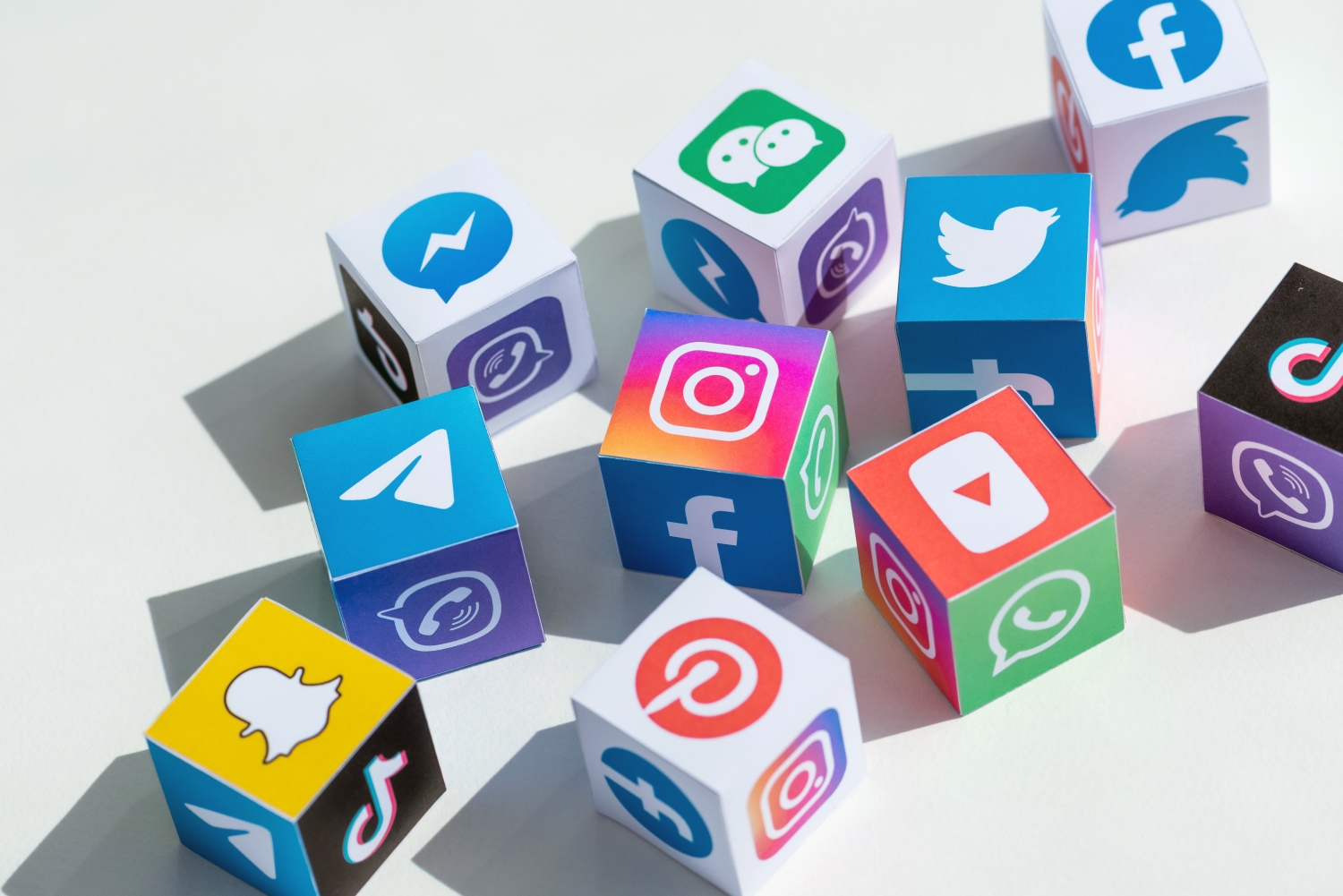 Social Media Page Stock Image